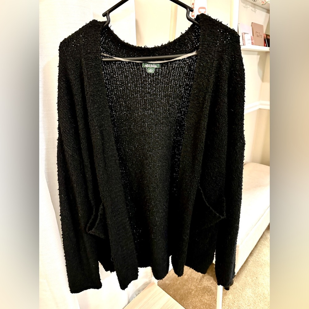 Black cardigan